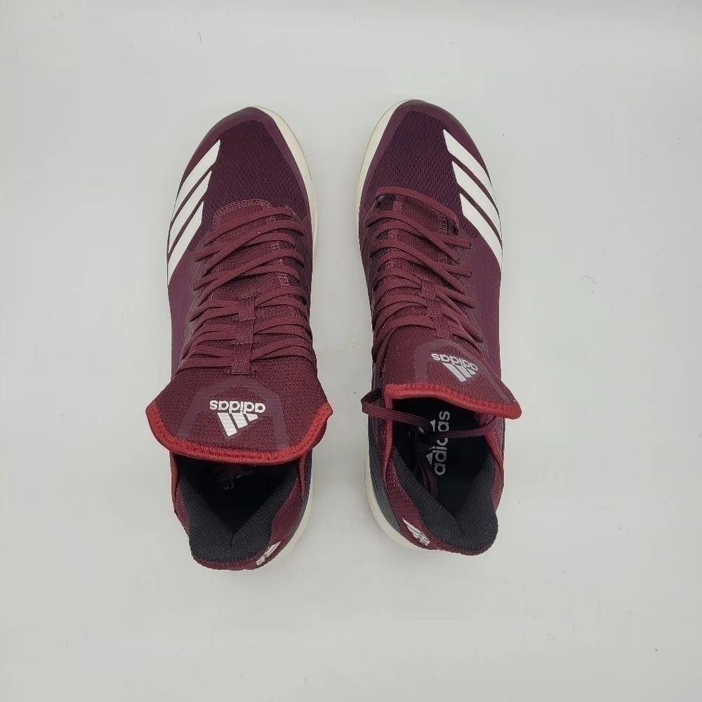 Adidas Shoes Men 14 Boost Icon 4 Metal Baseball Cleats NEW Maroon